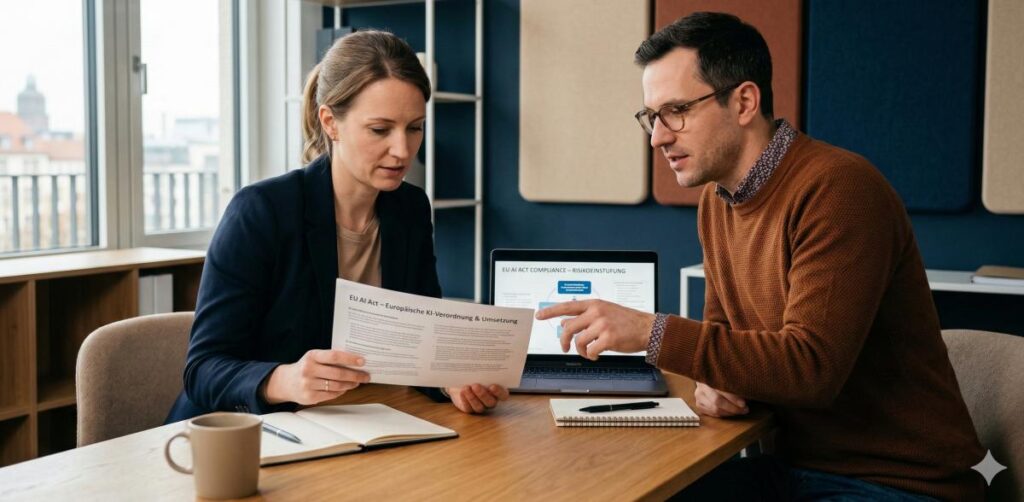 KI - den EU AI Act umsetzen - Symbolfoto KI generiert