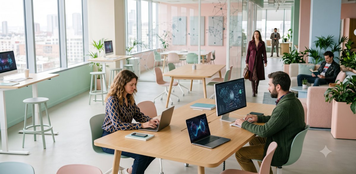 Digitale Kollegen im Check - Büro-Ansicht