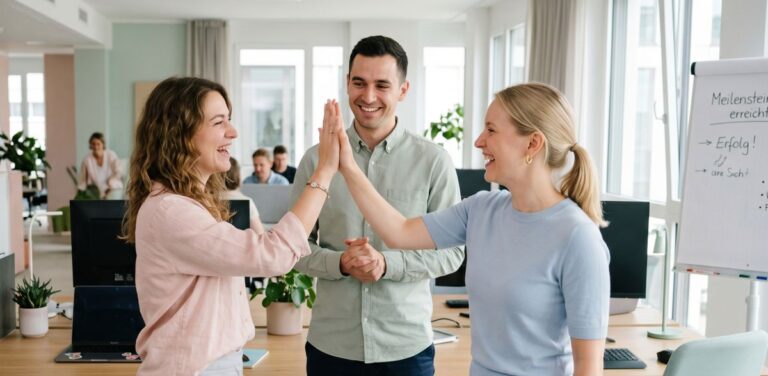 Teamwork im Büro: KI Agenten - Copilot Claude Google Workspace