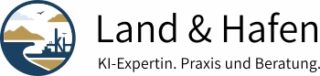Land und Hafen Logo mit KI Farbe